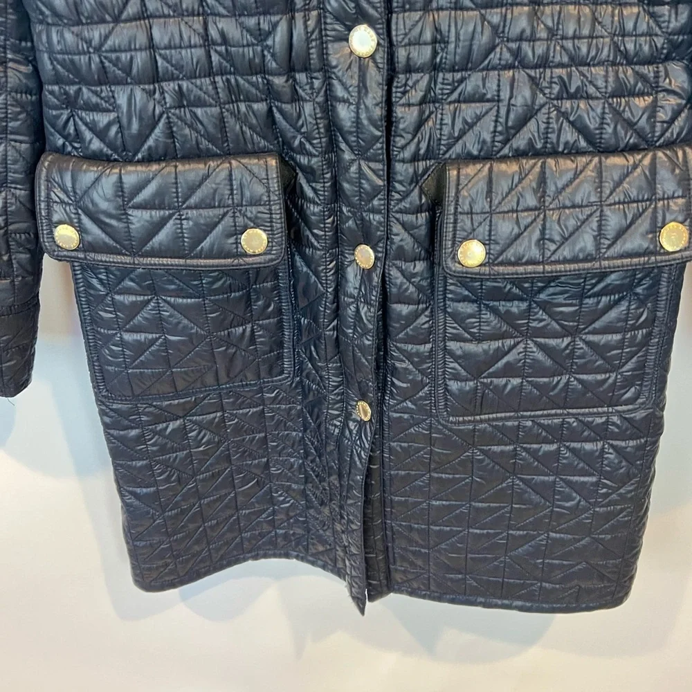 Marc by Marc Jacobs Navy Quilted Trench Coat